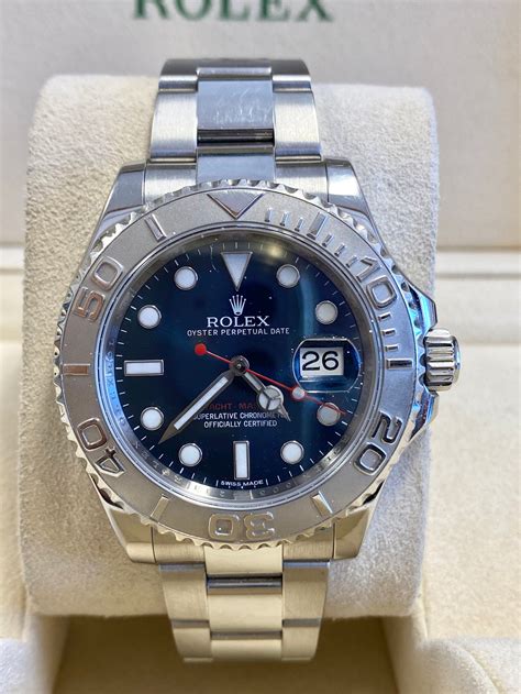 rolex blue face yacht master|rolex yacht master 40 prices.